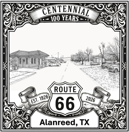 Alanreed Route 66 Texas Wall Art