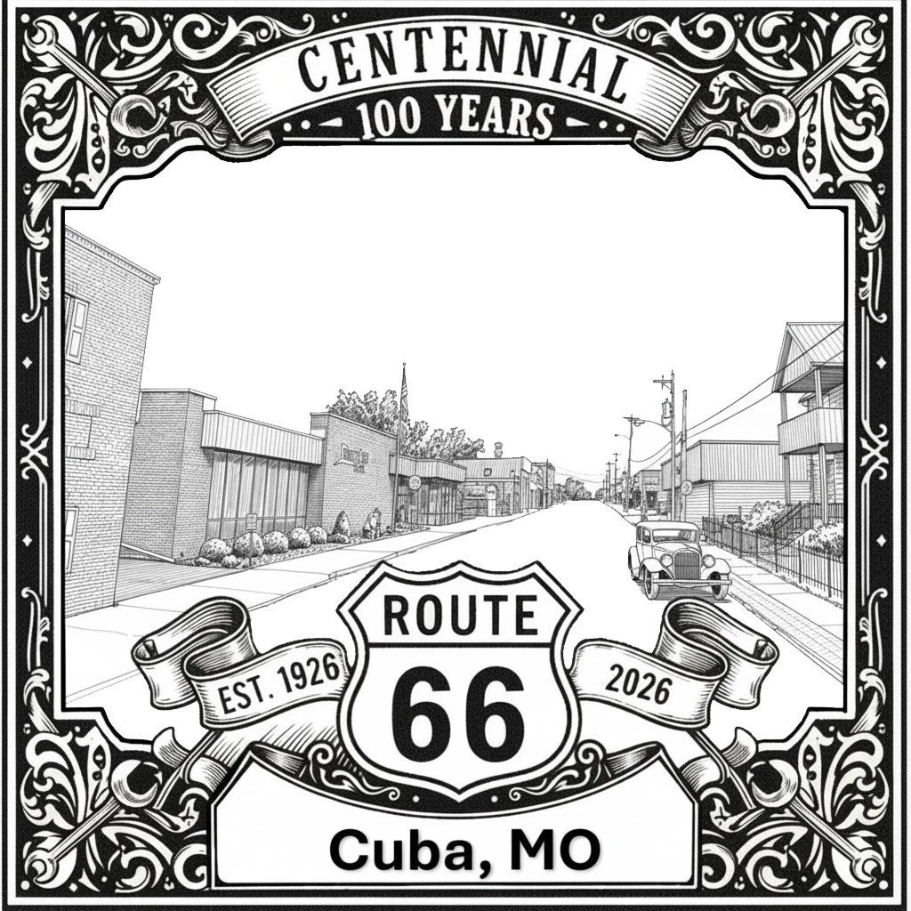 Cuba Route 66 Missouri Wall Art