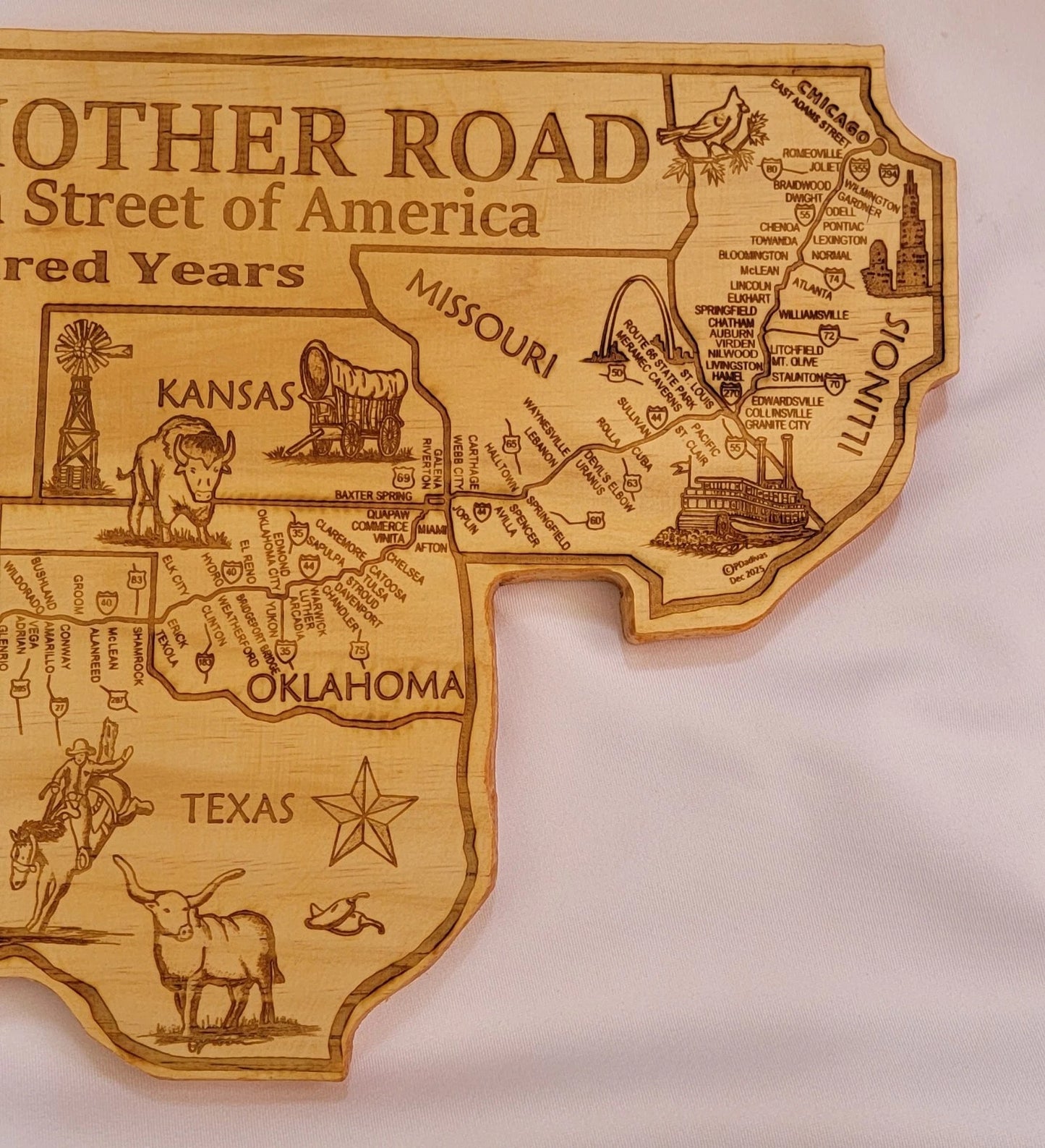 Route 66 Mini Wall Map