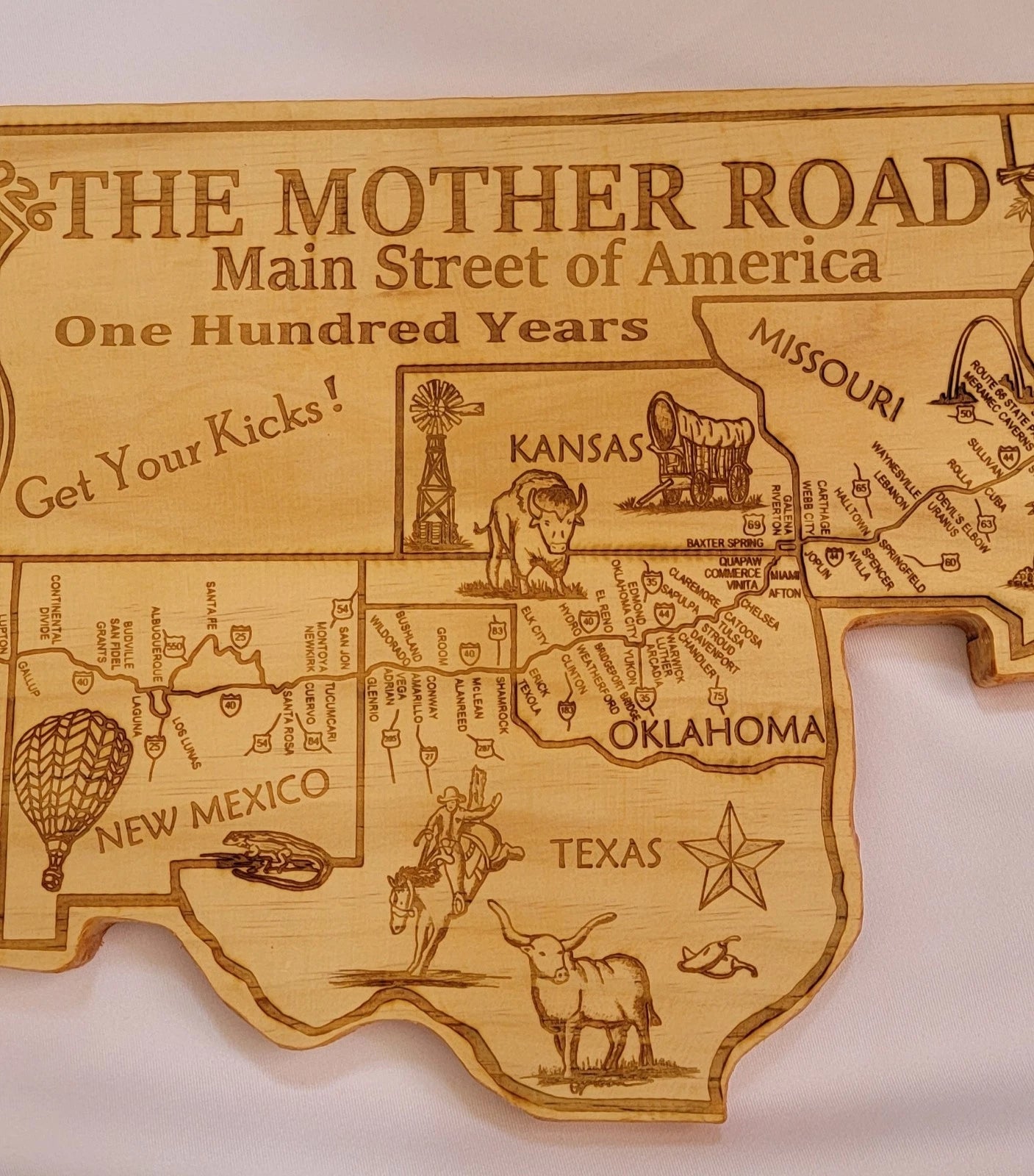 Route 66 Mini Wall Map