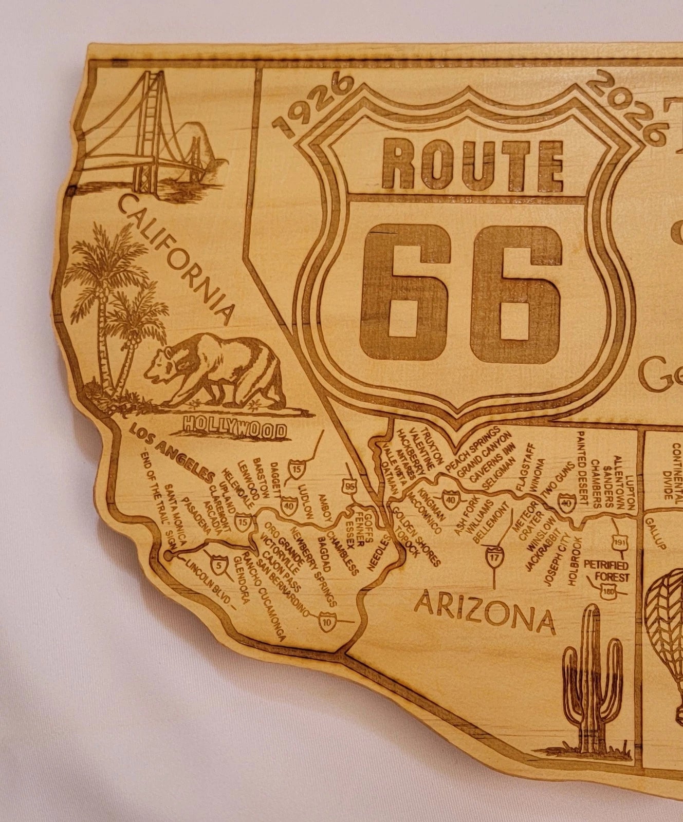 Route 66 Mini Wall Map