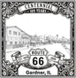 Laser-engraved design of Gardner, Illinois for Route 66 Centennial