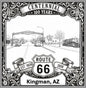 Laser-engraved design of Kingman, Arizona for Route 66 Centennial
