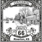 Laser-engraved design of Riverton, Kansas for Route 66 Centennial
