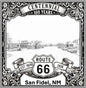 Laser-engraved design of San Fidel, New Mexico for Route 66 Centennial