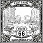 Laser-engraved design of Springfield, Missouri for Route 66 Centennial