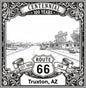 Laser-engraved design of Truxton, Arizona for Route 66 Centennial