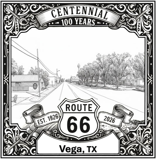 Vega Route 66 Texas Wall Art