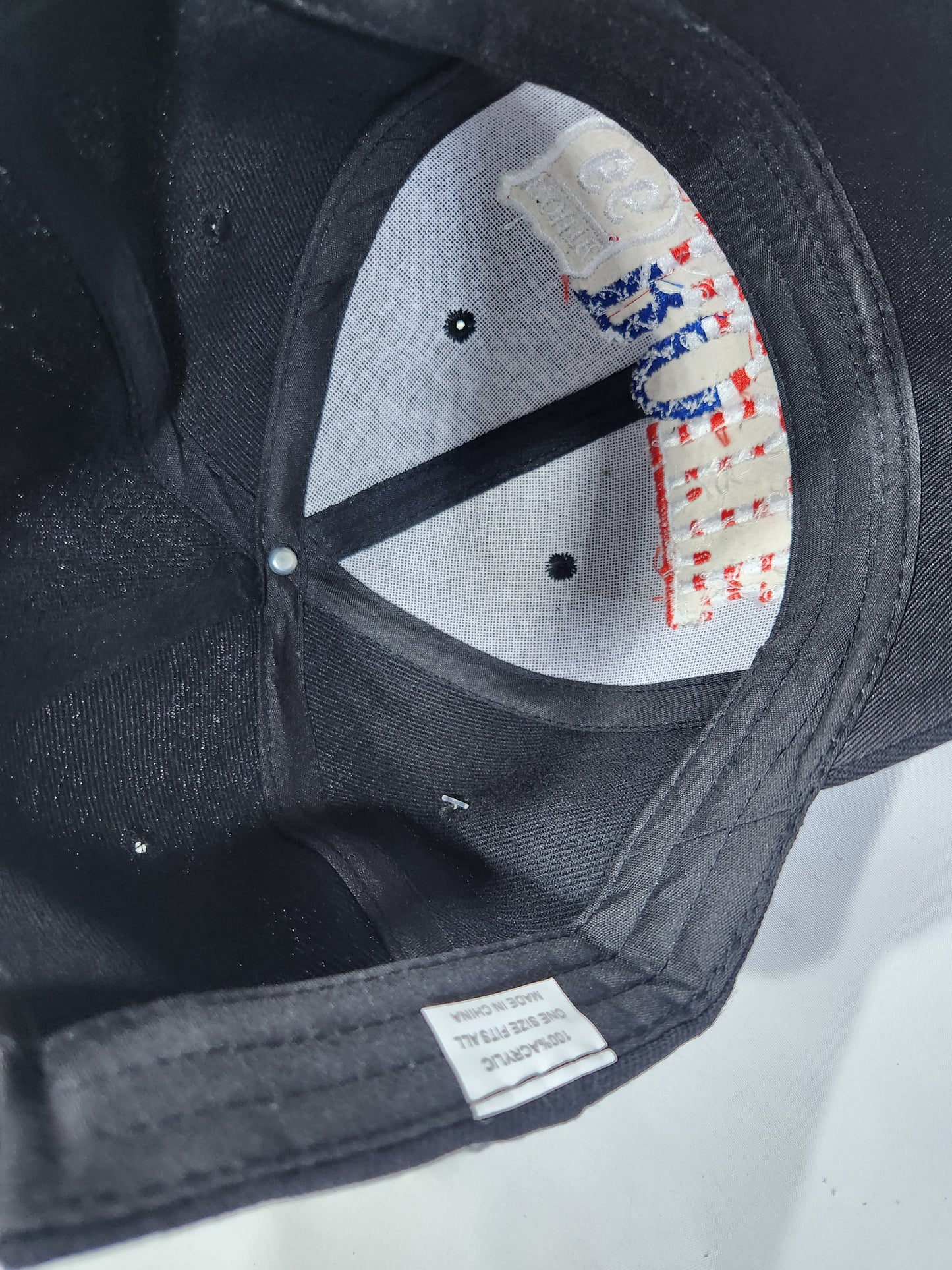 Route 66 Black US Flag Baseball Cap Embroidered Adjustable