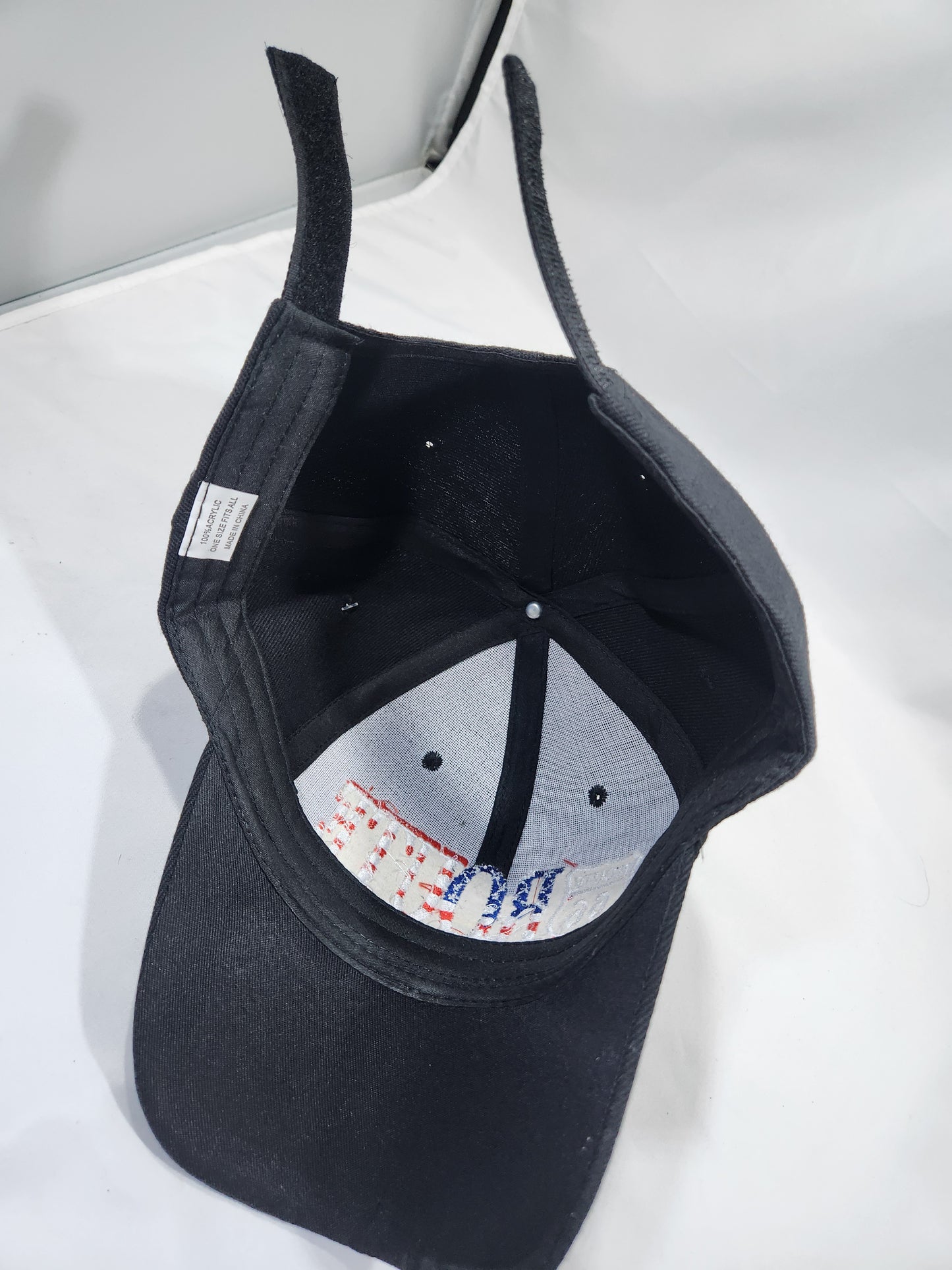 Route 66 Black US Flag Baseball Cap Embroidered Adjustable